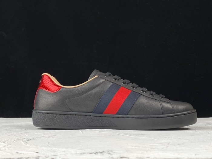 GUCC Ace Embroidered Low-Top Sneaker black with bee mens 429446 02JP0 1284