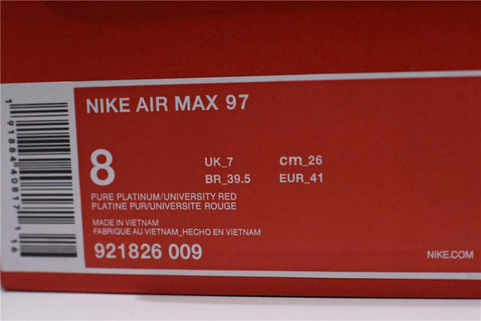nike air max 97 university red 921826-009